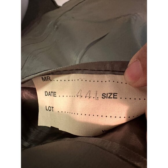 Stafford Mens Gray Pinstripe Suit Jacket Wool Blend Classic Tailored Fit Size 44 - Picture 5 of 11